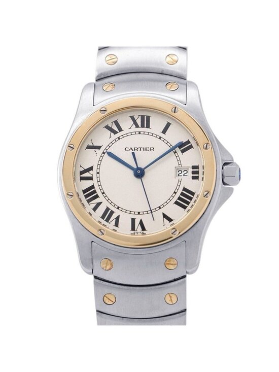 Cartier Santos Ronde MM Watch Ivory Dial